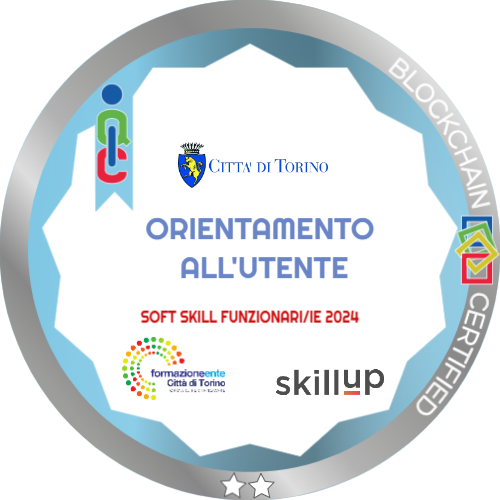 ORIENTAMENTO ALL'UTENTE (Silver)  - SOFT SKILL FUNZIONARI 2024